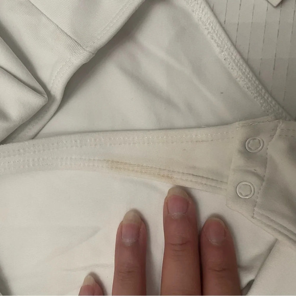 ⚪ Aritzia  Babaton Women’s Contour Squareneck Longsleeve Bodysuit Size Large ⚪ - Picture 12 of 12